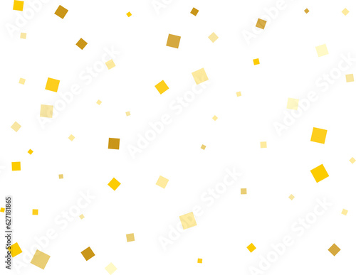 Golden Squares Confetti