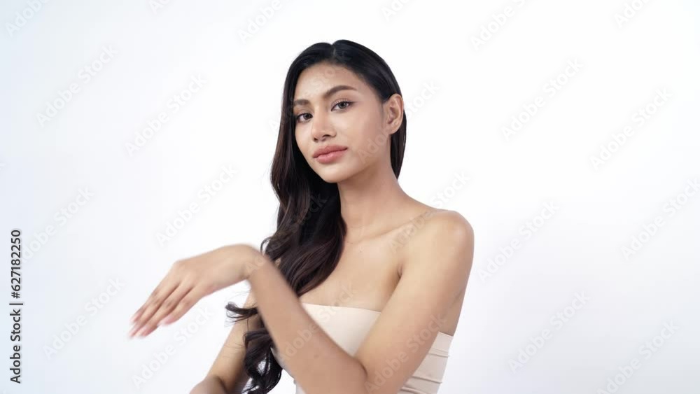 Beautiful young asian woman with clean fresh skin on white background, Face care, Facial treatment, Cosmetology, beauty and spa, Asian women portrait. Beautiful young asian woman with clean fresh skin on white background, Face care, Facial treatment, Cosmetology, beauty and spa, Asian women portrait.