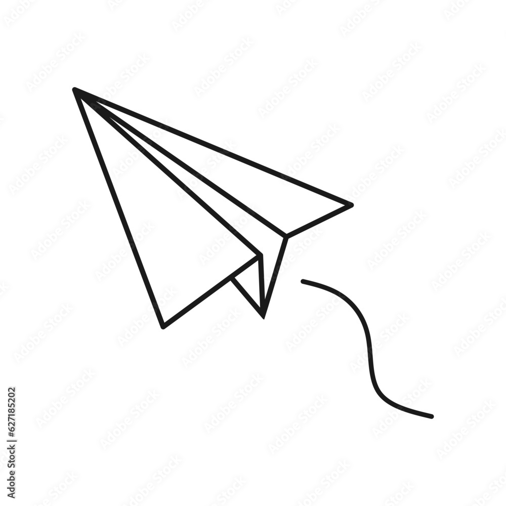 Simple Paper Plane Icon Simple Paper Plane Icon