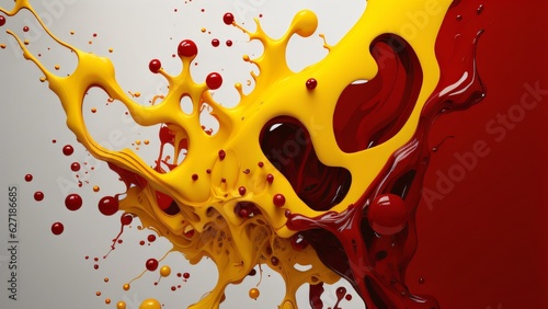 Background Red Yellow Splash 