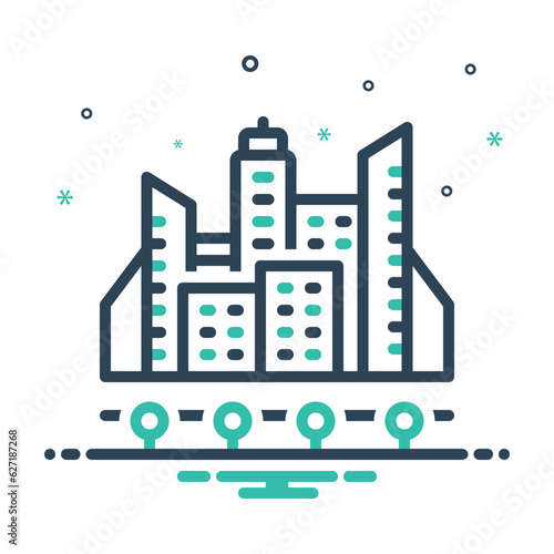 Mix icon for metropolitan