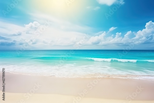 Beautiful background of tropical beach,Bright summer sea beach