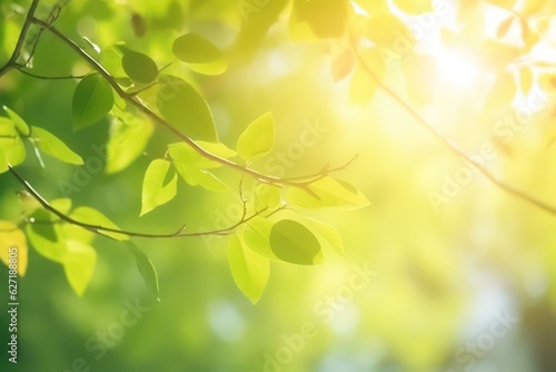 Beautiful blurred spring summer natural background