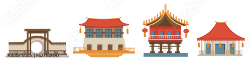 Asian exteriors and architecture, main monuments