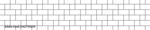 Cobblestone tile seamless pattern. Pavement surface. Rectangle and square bricks background. Kitchen backsplash or bathroom ceramic wall texture. Interior or exterior decoration.