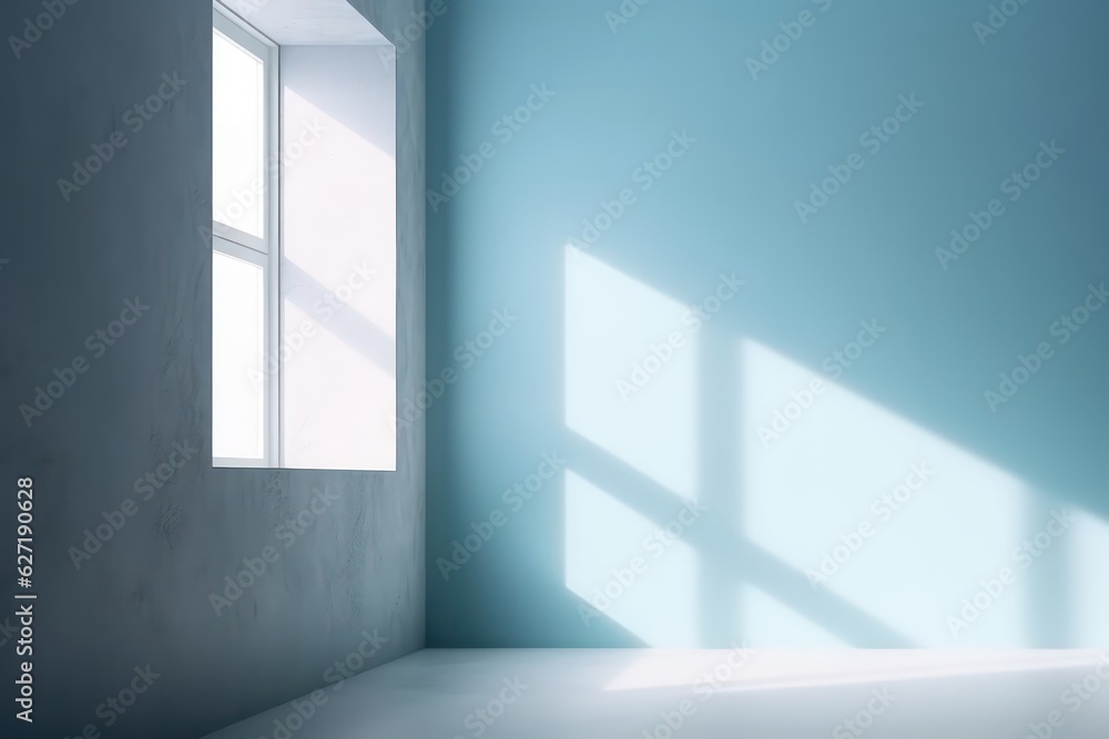 Minimal abstract light blue background for product present