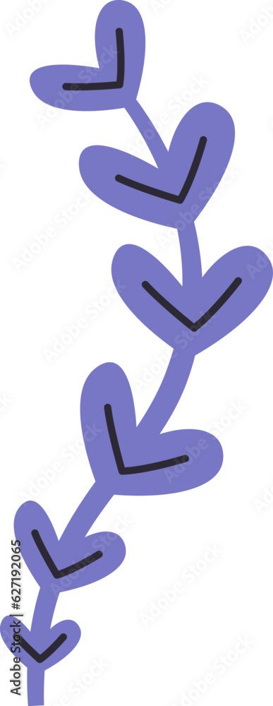 Fototapeta premium Floral Branch Cartoon