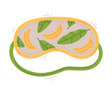 Eye Mask for Sleeping as Cloth Cover to Block out Light Vector Illustration