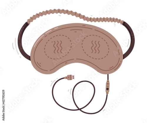 Eye Mask for Sleeping as Cloth Cover to Block out Light Vector Illustration