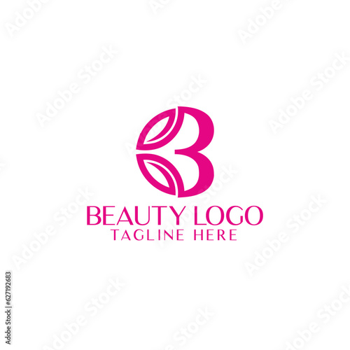 B letter Beauty logo design