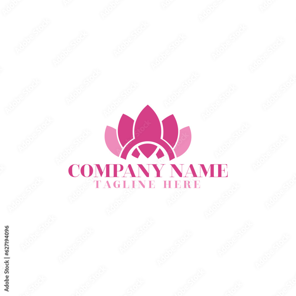 Abstract flower Love sprouts star logo design template.
Abstract flower Love sprouts star logo design template.