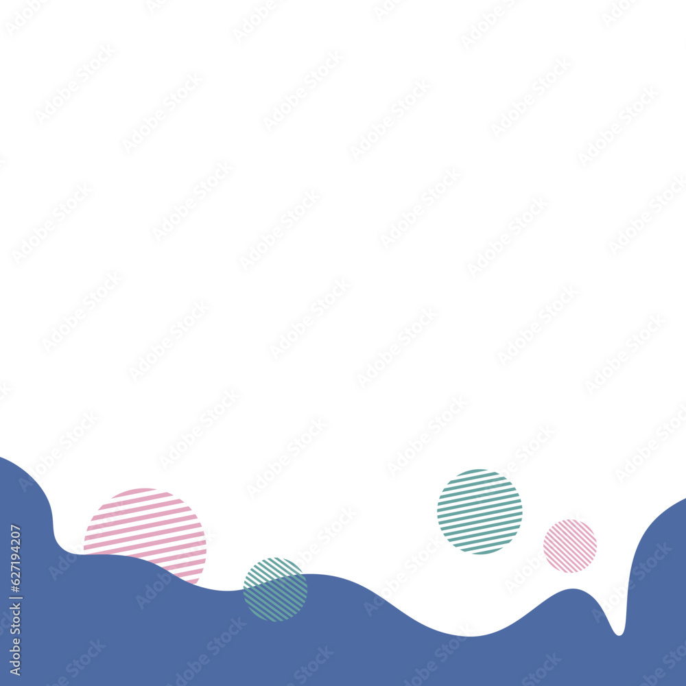 Fototapeta premium Simple Blob Footer