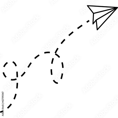 Paperplane Dash Line