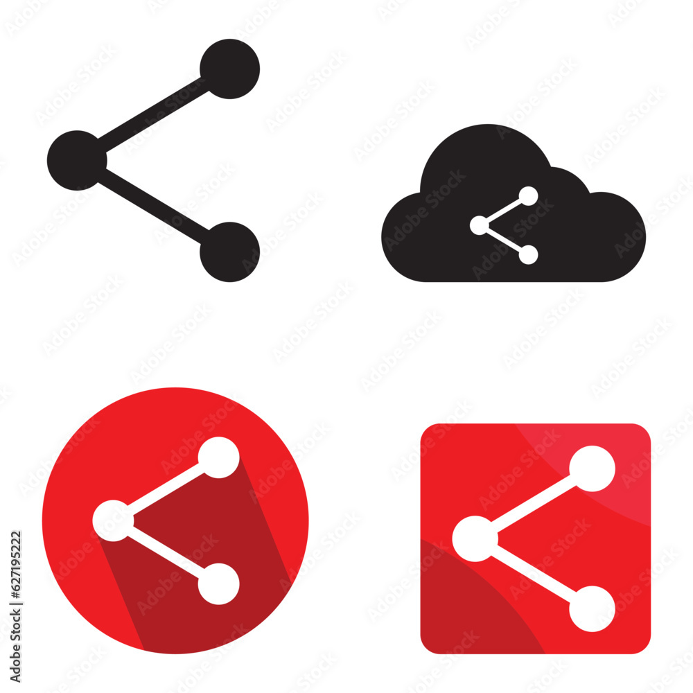 share icon vector share icon vector