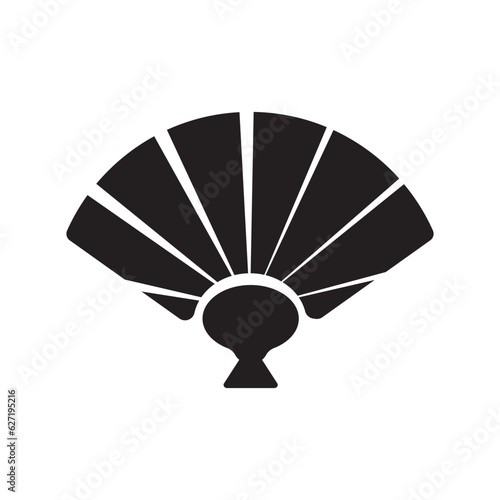 hand fan icon vector