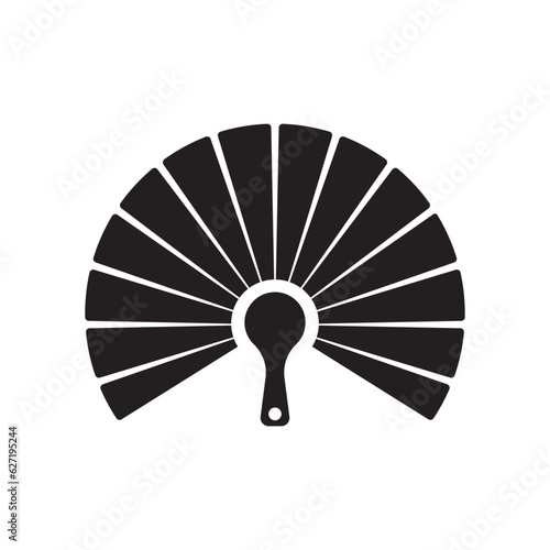 hand fan icon vector