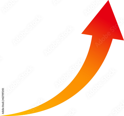 矢印、上、上昇