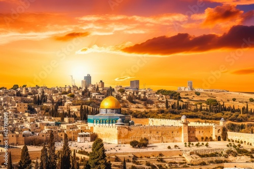 Obraz na plátně Jerusalem travel destination