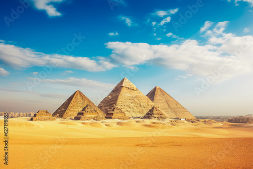 Cairo pyramids travel destination. Tour tourism exploring.