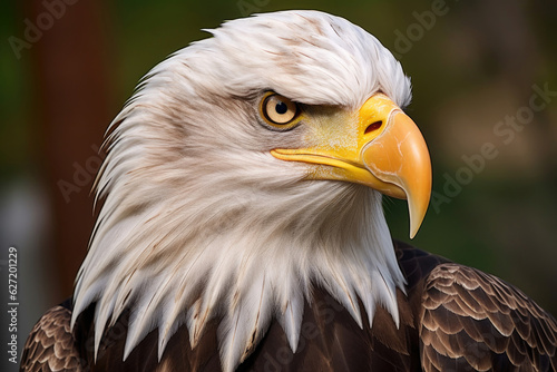 Bald eagle - haliaeetus leucocephalus closeup