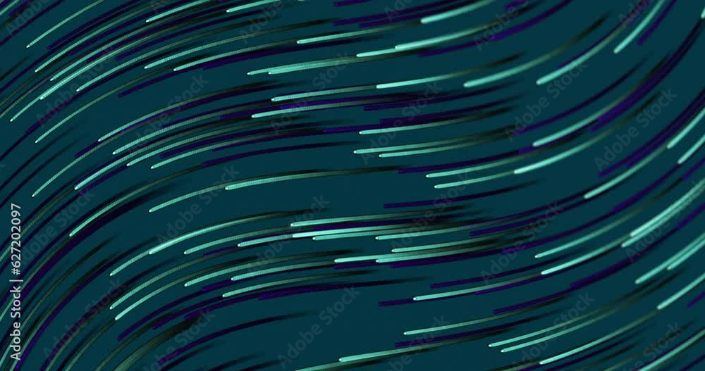 Animation of light trails pattern moving on seamless loop on blue background Animation of light trails pattern moving on seamless loop on blue background
