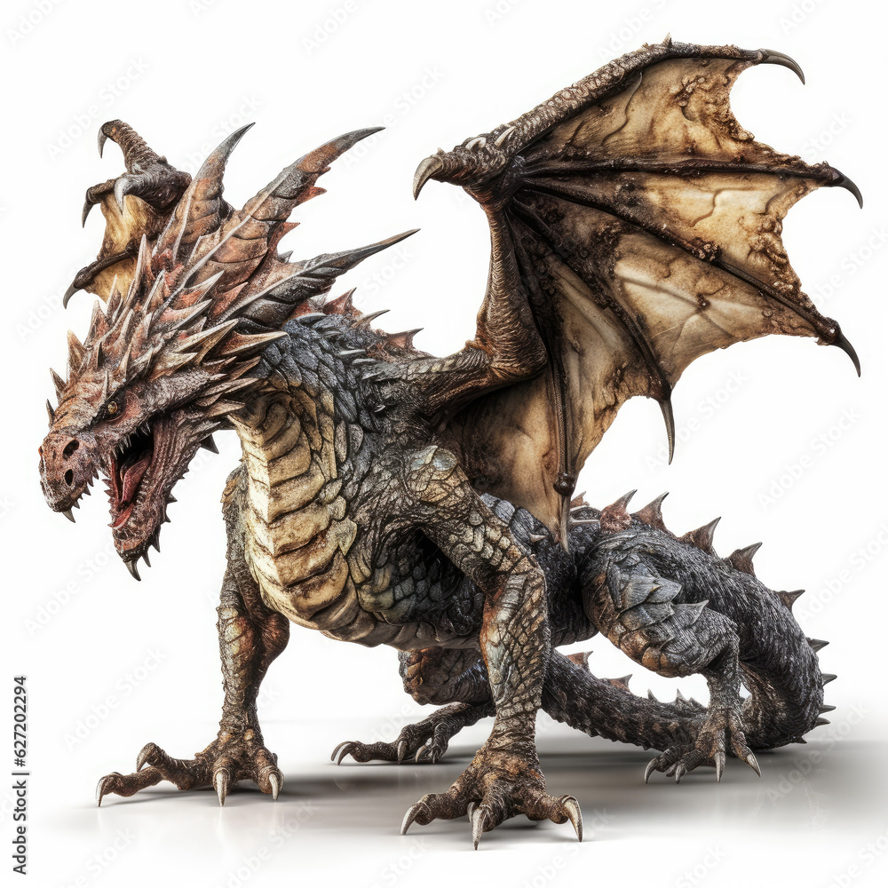 Obraz premium Angry elder dragon in fantasy story