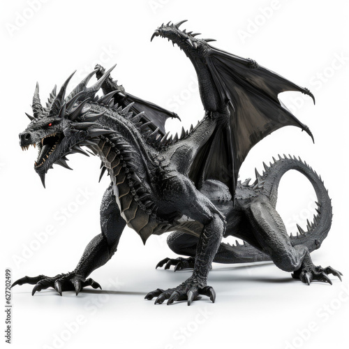 Angry elder dragon in fantasy story