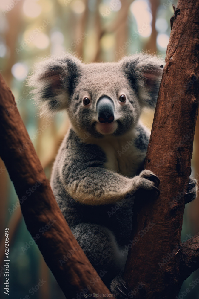 Fototapeta premium Koala, Wildlife Photography, Generative AI