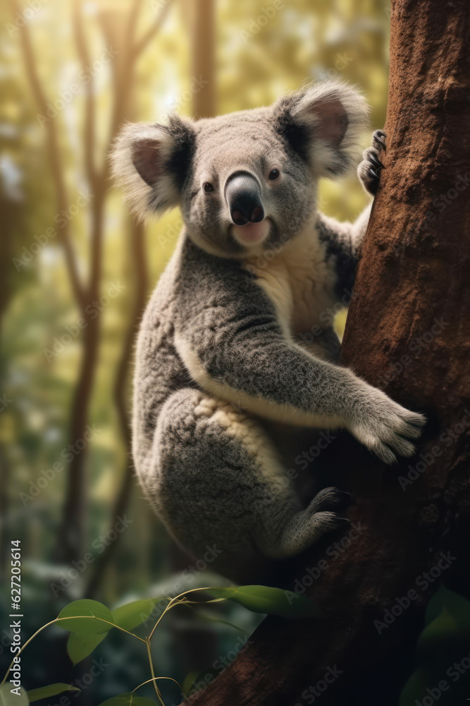 Obraz premium Koala, Wildlife Photography, Generative AI