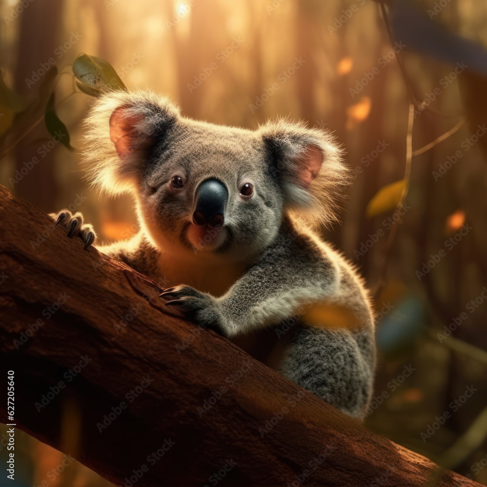 Obraz premium Koala, Wildlife Photography, Generative AI