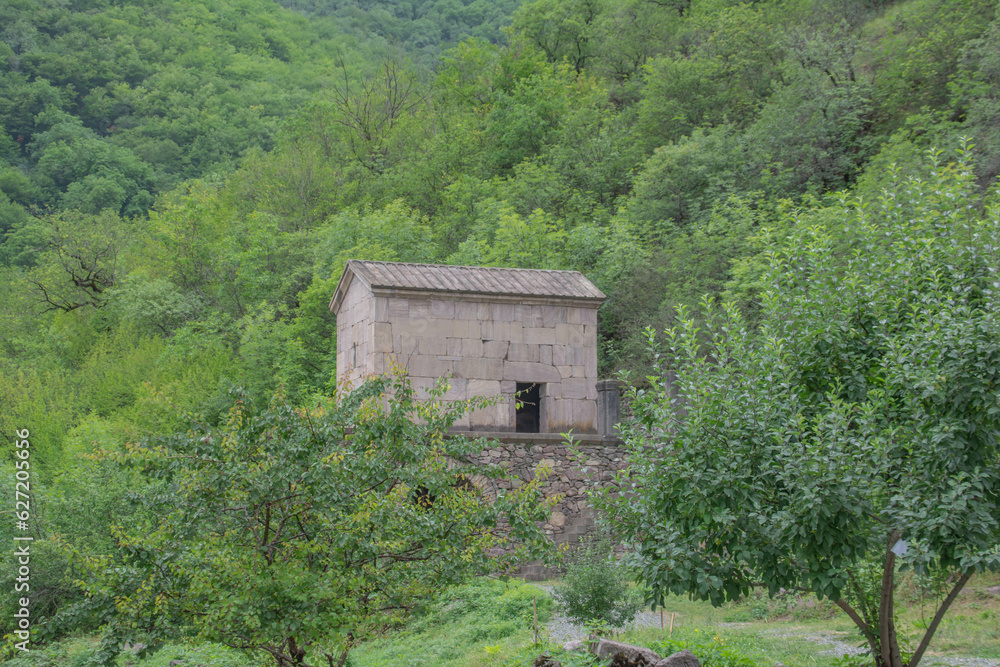 Old small temple in the forest