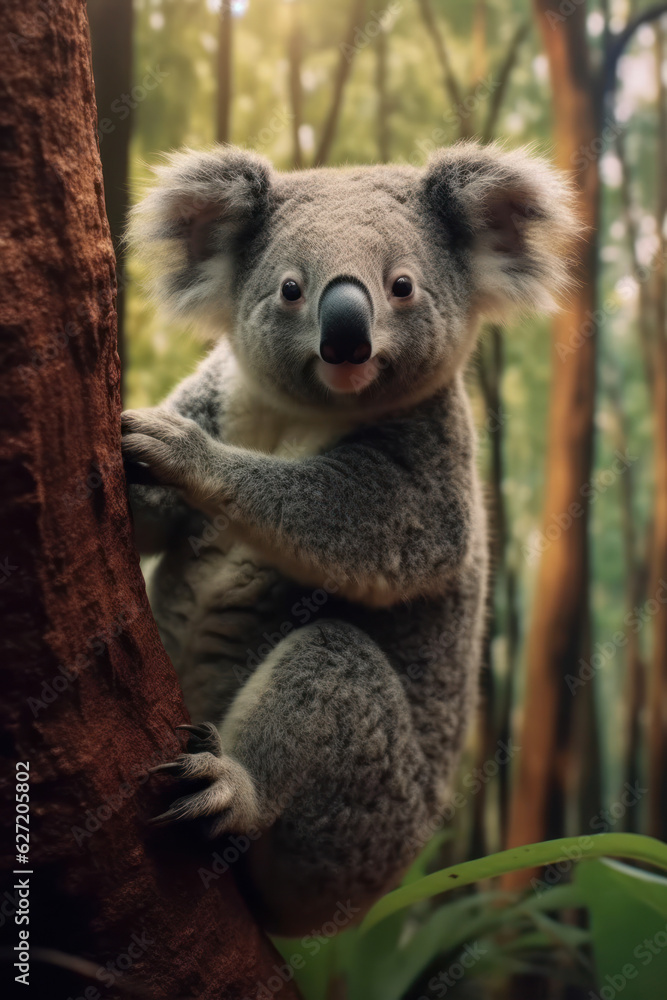Koala, Wildlife Photography, Generative AI Koala, Wildlife Photography, Generative AI