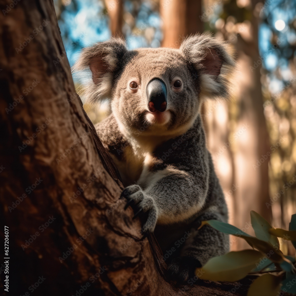 Obraz premium Koala, Wildlife Photography, Generative AI