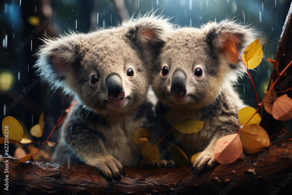 Fototapeta premium Koala, Wildlife Photography, Generative AI