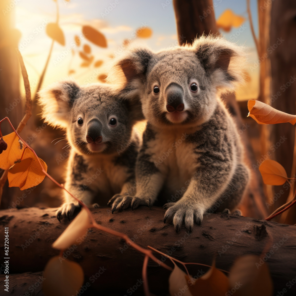 Obraz premium Koala, Wildlife Photography, Generative AI