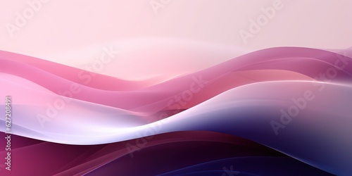 Beautiful abstract colorful minimalistic geometric background for design with smooth waves and color transitions from purple to pink