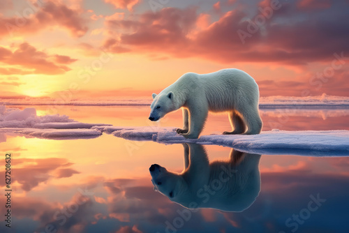 Polar Bear  Wildlife Photography  Generative AI