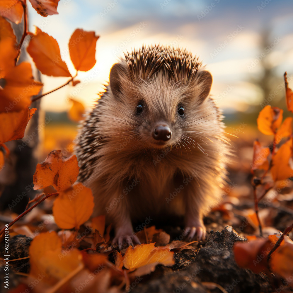 Hedgehog, Wildlife Photography, Generative AI Hedgehog, Wildlife Photography, Generative AI
