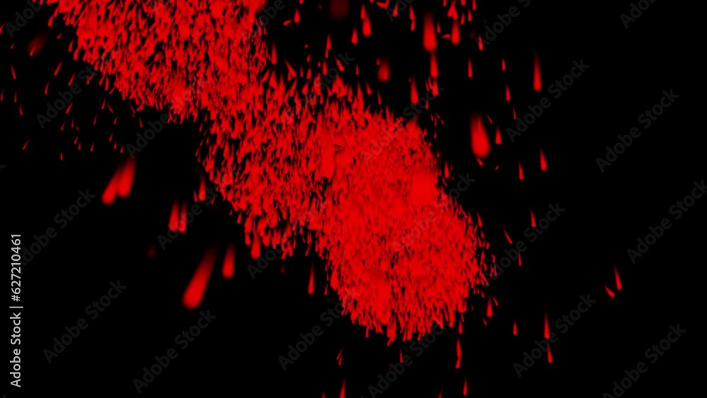 Fireworks Display Animation Background