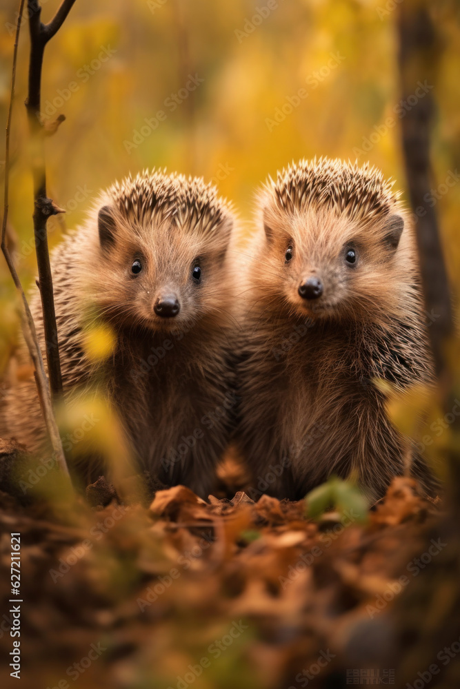 Hedgehog, Wildlife Photography, Generative AI Hedgehog, Wildlife Photography, Generative AI