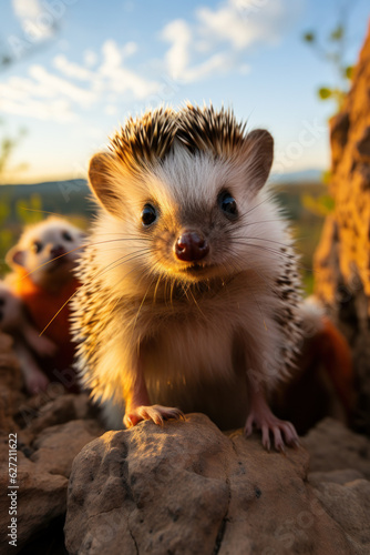 Hedgehog  Wildlife Photography  Generative AI
