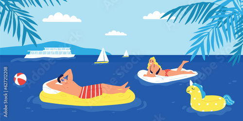 Vacation Flat Illustration