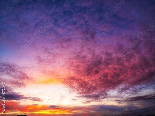 Twilight sky background with Colorful sky in twilight background