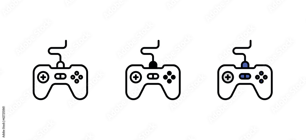 Game Pad icon design with white background stock illustration Game Pad icon design with white background stock illustration