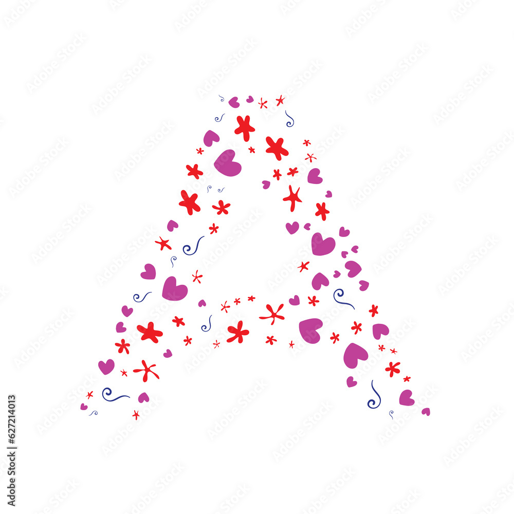 A Letter made from colorful splashes , A letter logo , Abstract A A Letter made from colorful splashes , A letter logo , Abstract A