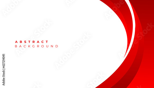 Abstract red wavy business background. Vector illustration