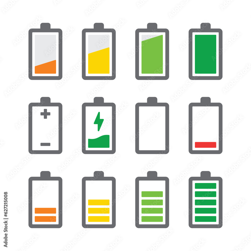 Battery Icons Set Battery Icons Set