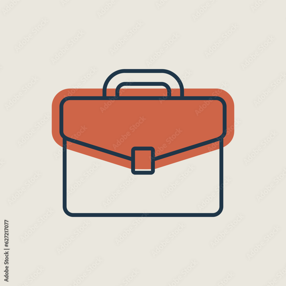 Briefcase vector icon. Business sign Briefcase vector icon. Business sign