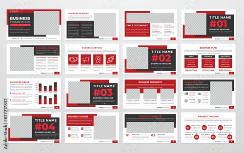 business presentation template editable vector design