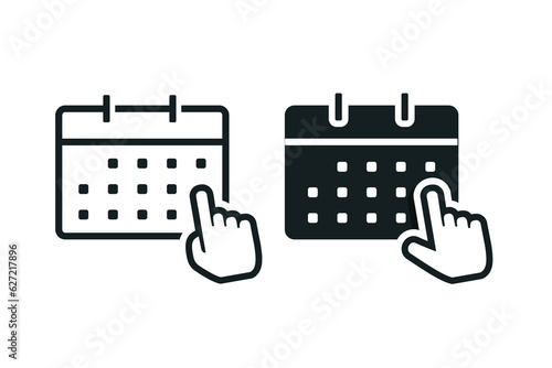 Choose date icon. Illustration vector